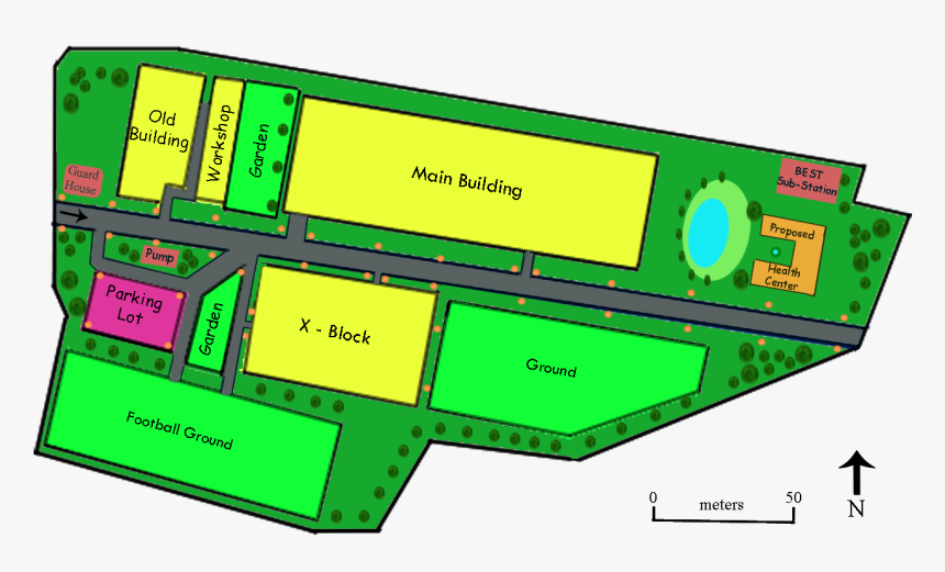Vit Campus Layout - Vellore Institute Of Technology Campus, HD Png Download, Free Download