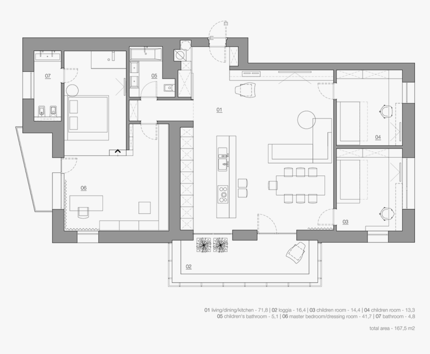 Plan D Architecte Appartement Moderne, HD Png Download, Free Download