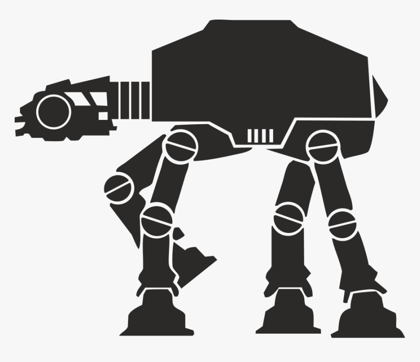 Anakin Skywalker C 3po R2 D2 Yoda Stormtrooper - Star Wars At At Vector, HD Png Download, Free Download