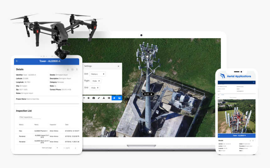 Drone Inspection Software, HD Png Download, Free Download