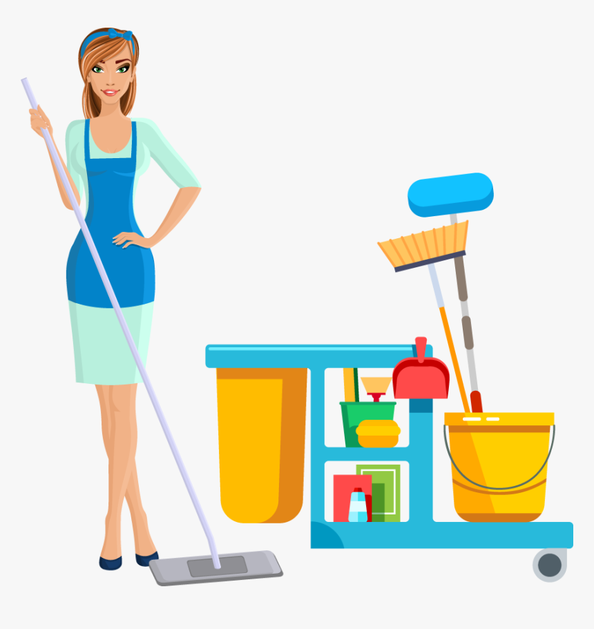 Kristin"s Cleaning Service - Janitress Clipart, HD Png Download, Free Download