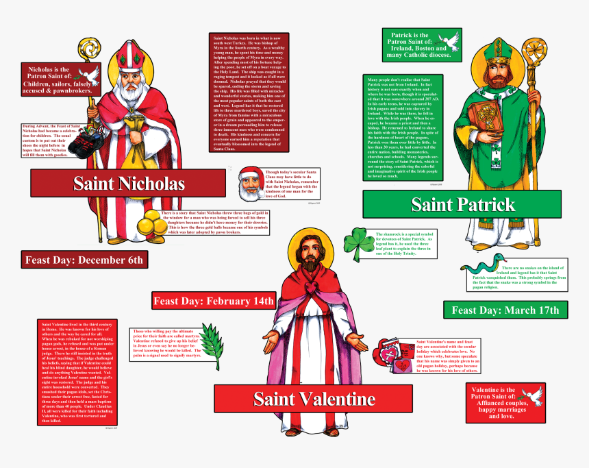 Saint Valentine And Saint Patrick, HD Png Download, Free Download