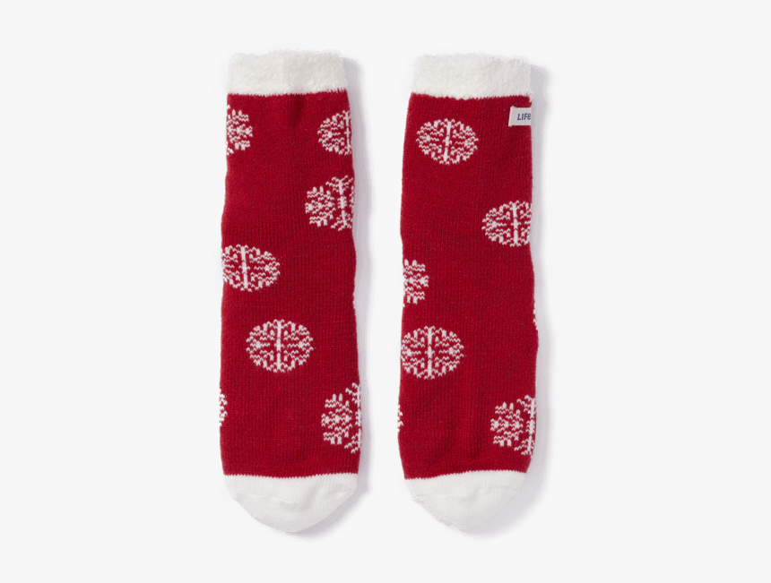 Snowflake Pattern Double Snuggle Sock - Hockey Sock, HD Png Download, Free Download