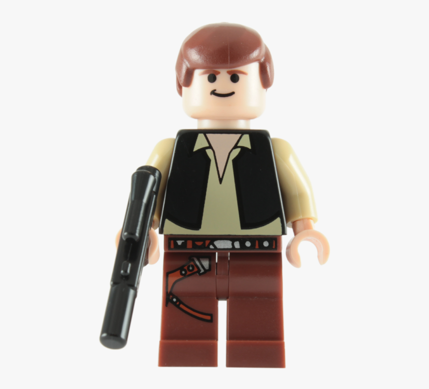 Lego Death Star Han Solo Minifigure With Blaster - Han Solo Figurine Lego, HD Png Download, Free Download