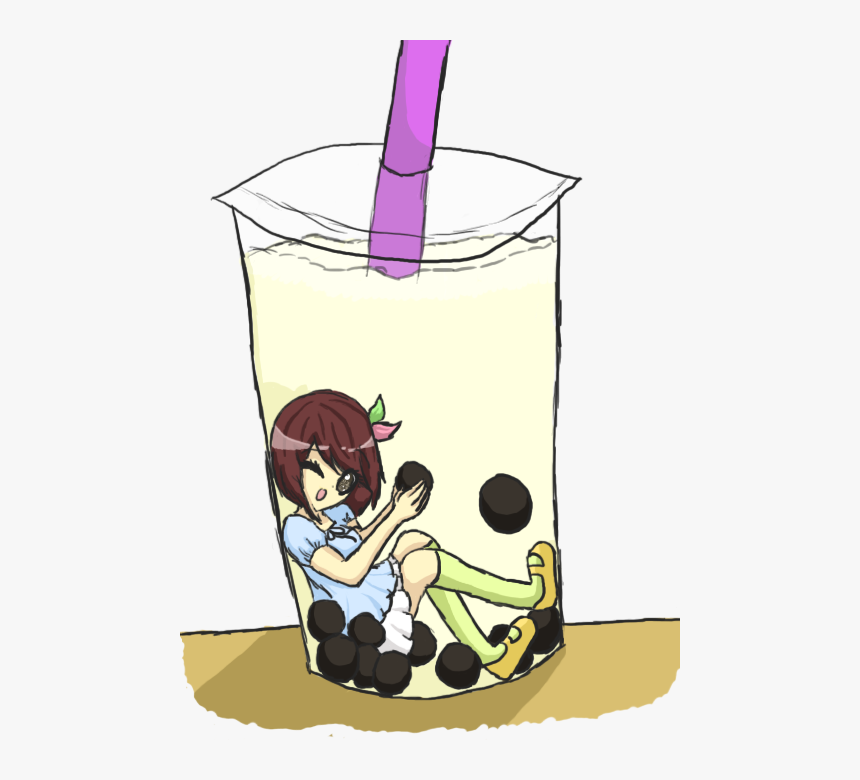 Swimming In Bubble Tea - Bubble Tea, HD Png Download, Free Download