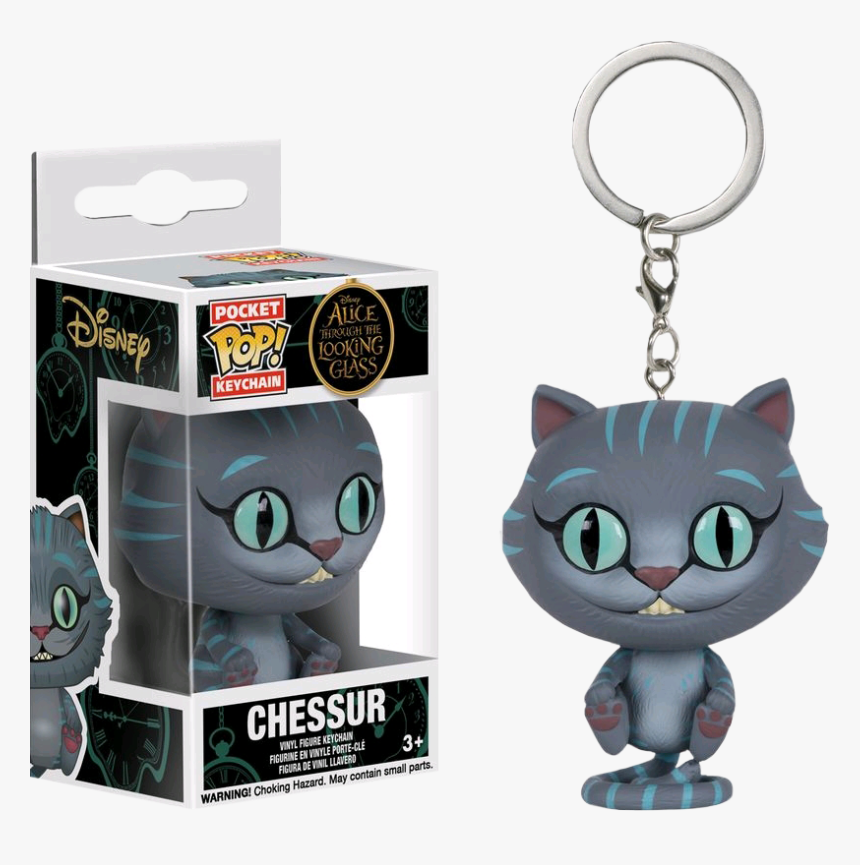 Chessur Pocket Pop Vinyl Keychain - Alice Through The Looking Glass Cheshire Cat Funko, HD Png Download, Free Download
