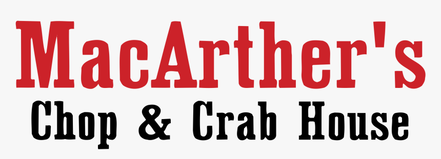 Macarther"s Chop & Crab House Logo Png Transparent - Poster, Png Download, Free Download