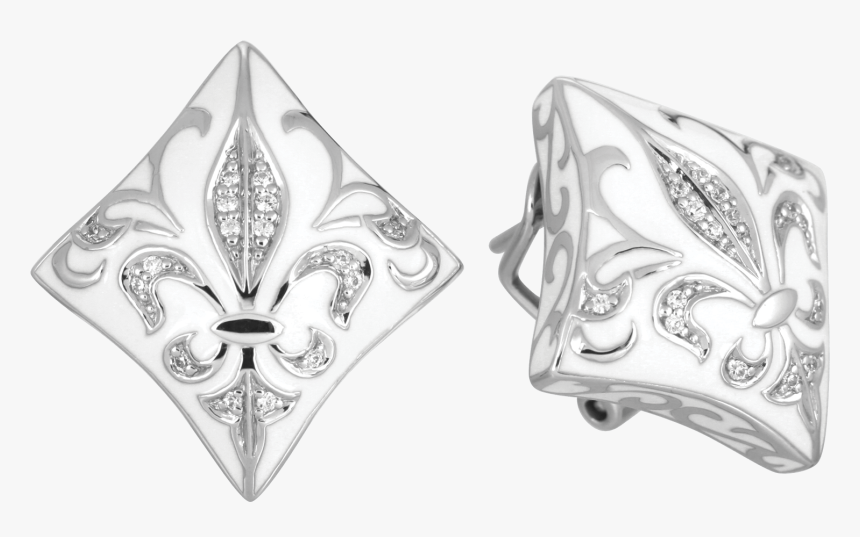 Belle Étoile Joséphine White Earrings - Motif, HD Png Download, Free Download