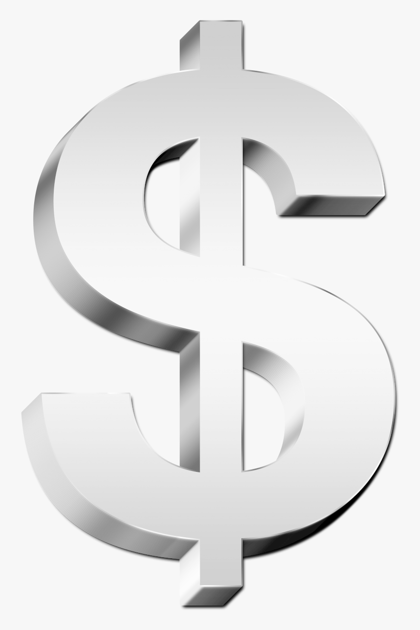 Silver Dollar Sign Png Image - Transparent Background Silver Dollar Sign, Png Download, Free Download