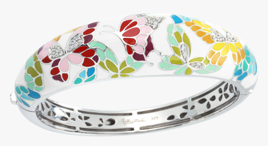 Belle Etoile Butterfly Kisses Bangle - Bangle, HD Png Download, Free Download