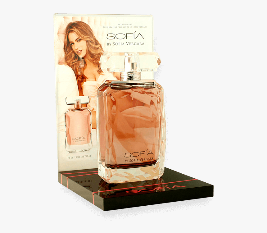 Sofia By Sofia Vergara Perfume Display - Acrylic Countertop Perfume Display, HD Png Download, Free Download