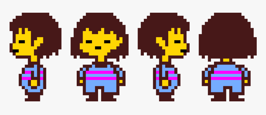 Frisk Undertale Pixel Art Hd Png Download Kindpng