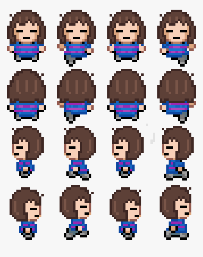 Undertale Frisk Custom Sprites, HD Png Download, Free Download