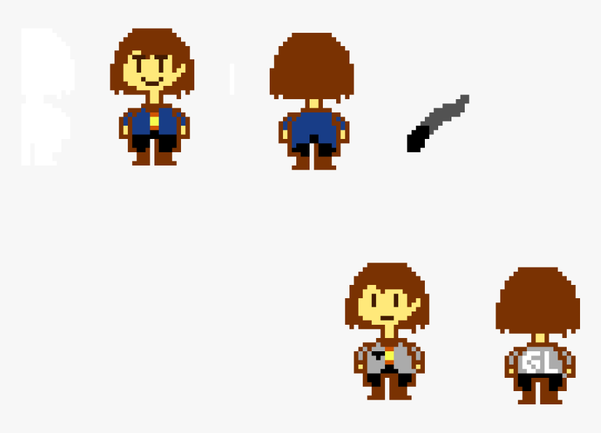 Frisk Sprite Edit - Undertale Are Frisk And Chara Siblings, HD Png Download, Free Download