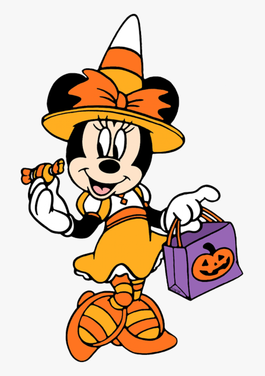 Permalink To Disney Halloween Clipart - Minnie Mouse Halloween Clipart, HD Png Download, Free Download