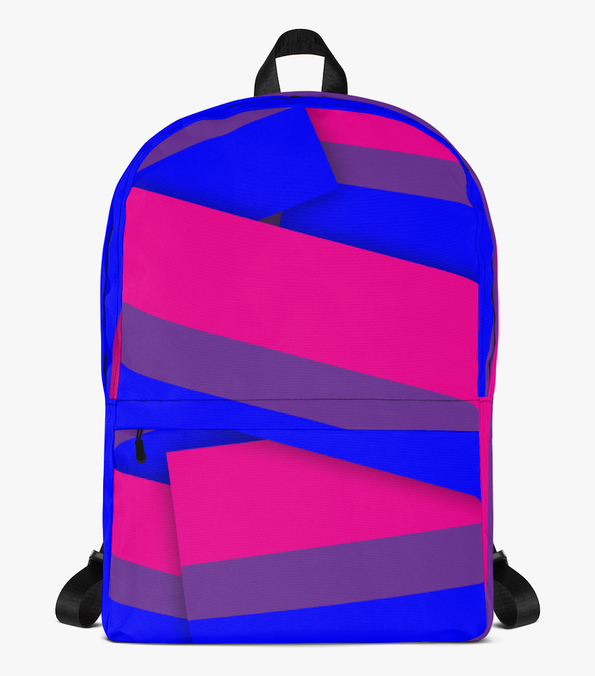 Bisexual Pride Flag Backpack"
 Class= - Black Backpack With Planets, HD Png Download, Free Download