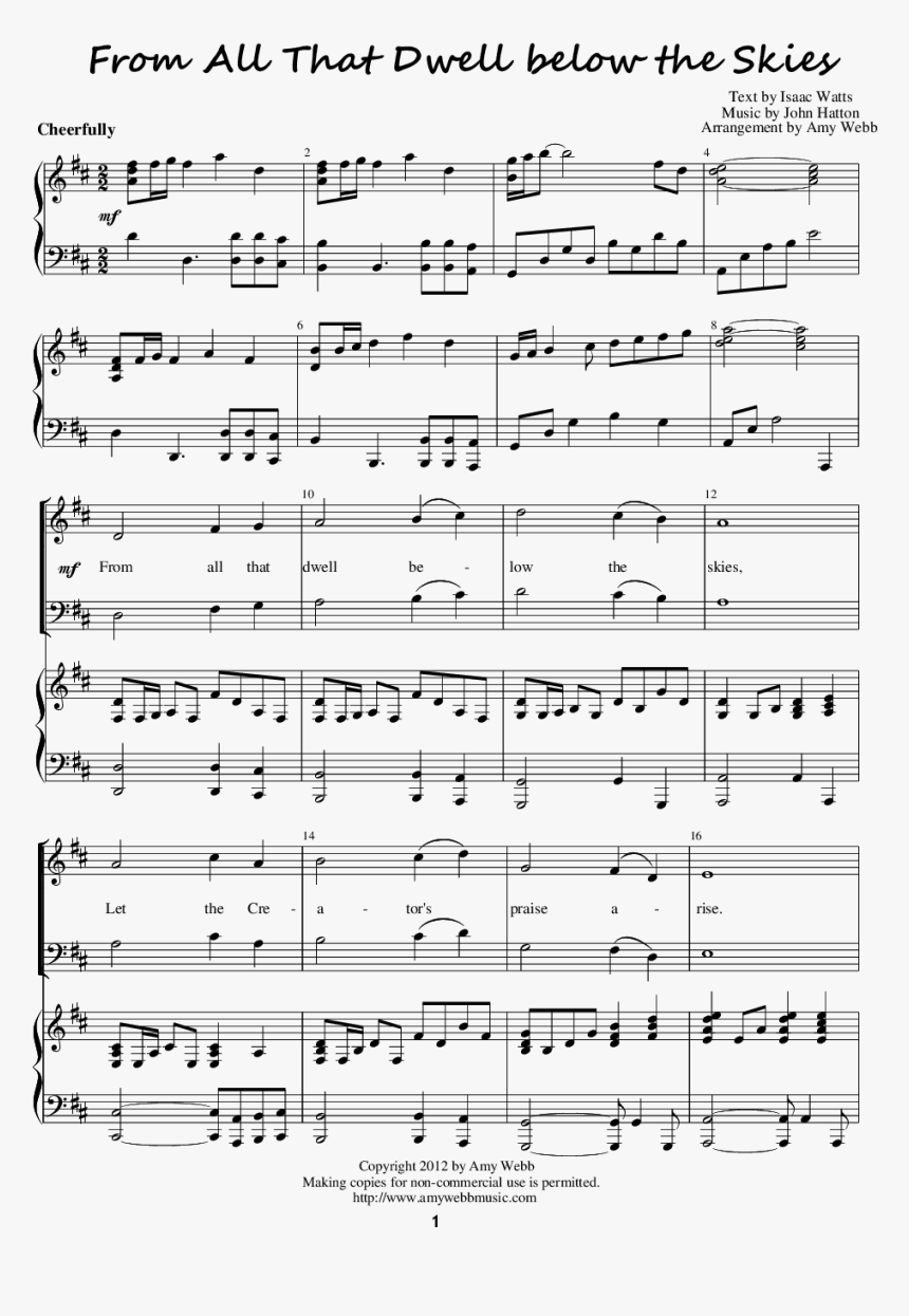 Sheet Music Picture - John Rutter When Daisies Pied Score, HD Png Download, Free Download
