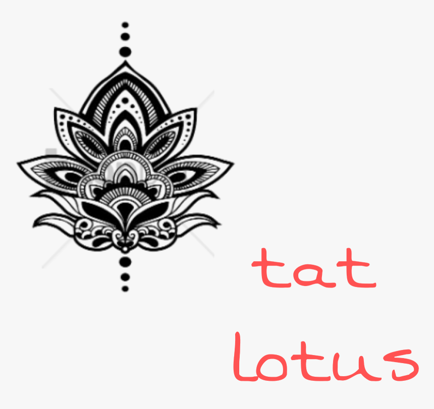 #lotus #doodle #mandala #tattoo - Tattoo Designs Transparent Background, HD Png Download, Free Download