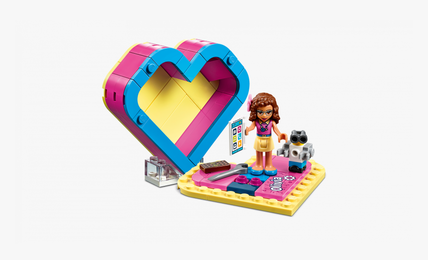 Lego Friends Olivia Südamekarp - Lego Olivia Heart Box, HD Png Download, Free Download