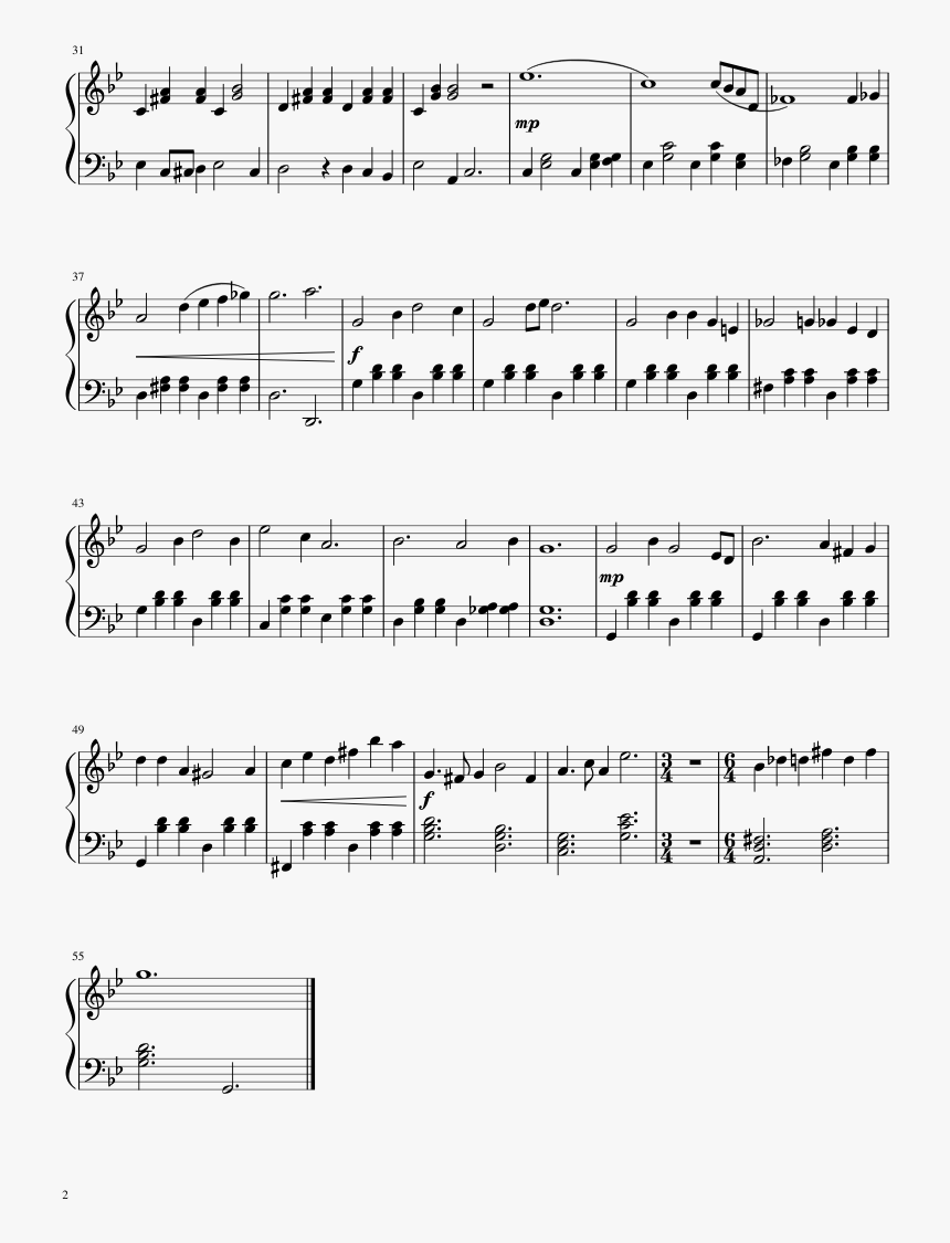 Zelda's Lullaby Lever Harp Sheet Music, HD Png Download, Free Download