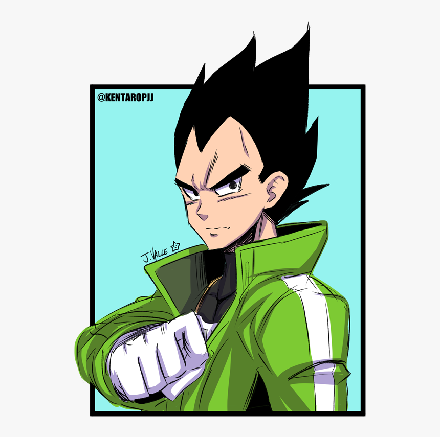 Vegeta In A Green Coat, HD Png Download, Free Download