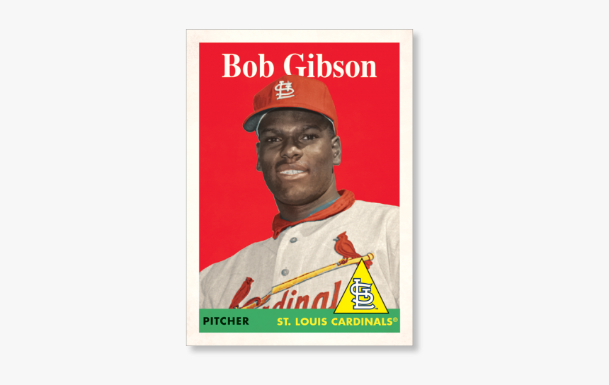 Bob Gibson 2019 Archives Baseball 1958 Topps Poster - Poster, HD Png Download, Free Download