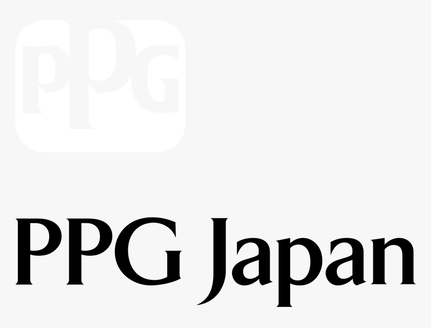 Ppg Japan Logo Black And White - Ppg Industries, HD Png Download, Free Download