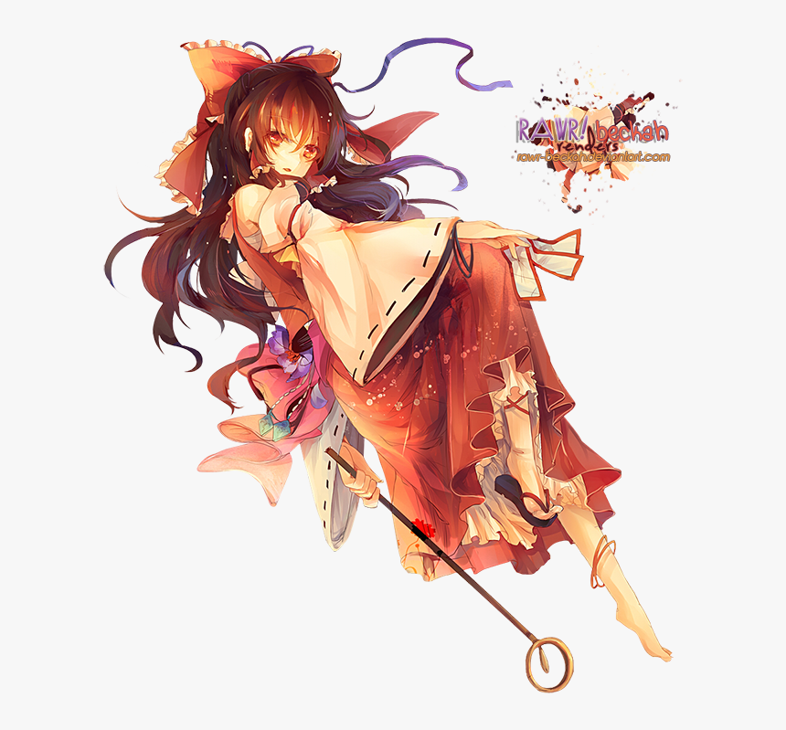 Reimu Hakurei Anime Render, HD Png Download, Free Download