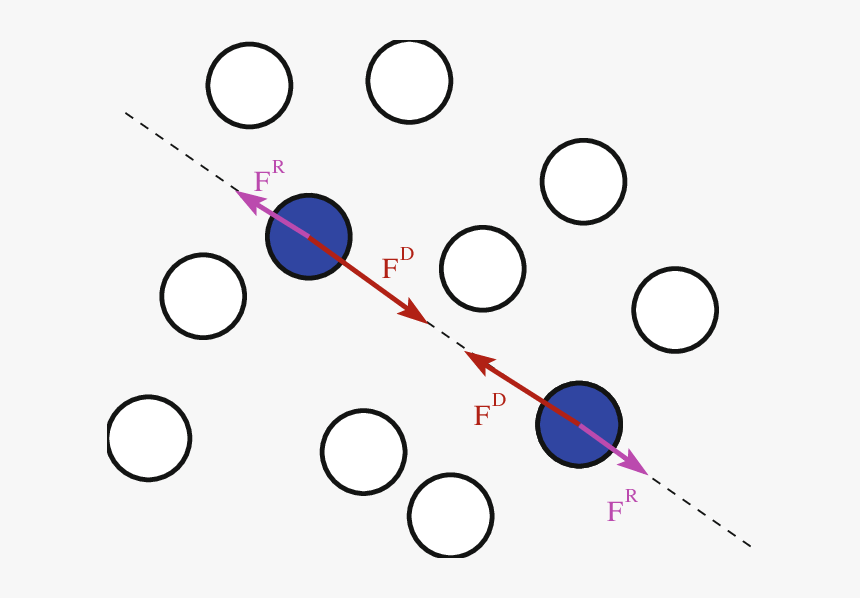 Sketch Of The Dissipative And Stochastic Forces Applied - Circle, HD Png Download, Free Download