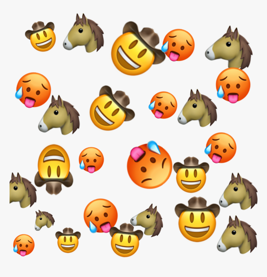 #horse #cowgirl #cowboy #sticker #emojibackground #emoji, HD Png Download, Free Download