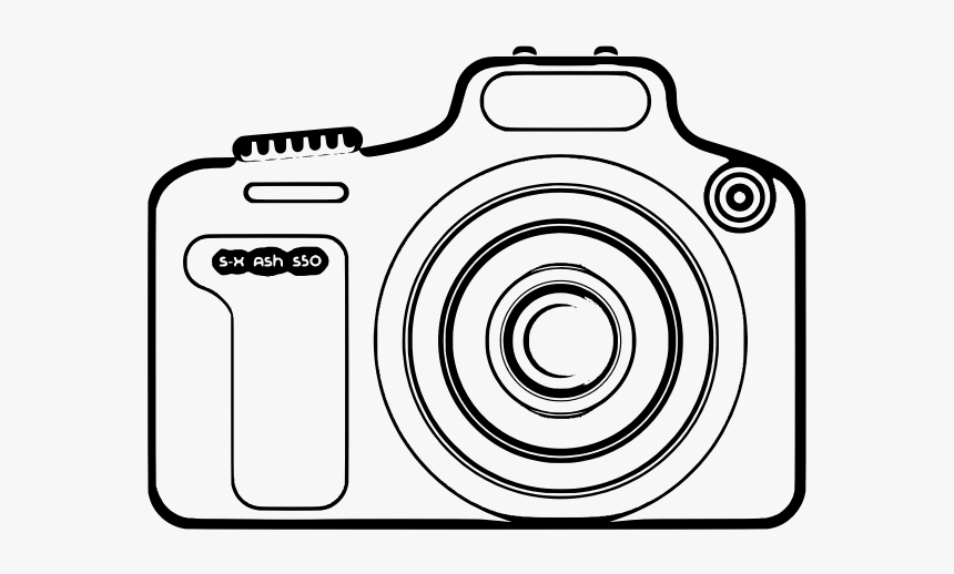 Camera Sketch - Camera Line Art Png, Transparent Png, Free Download
