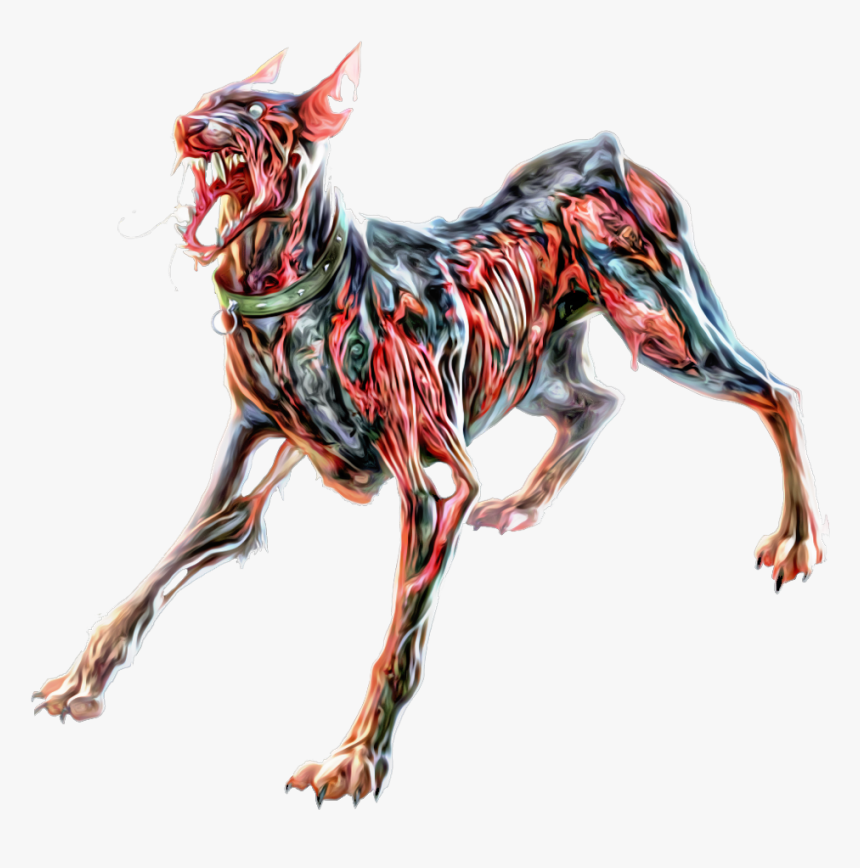 #zombie #dog #steampunkangel - Resident Evil 1 Zombie Dog, HD Png Download, Free Download