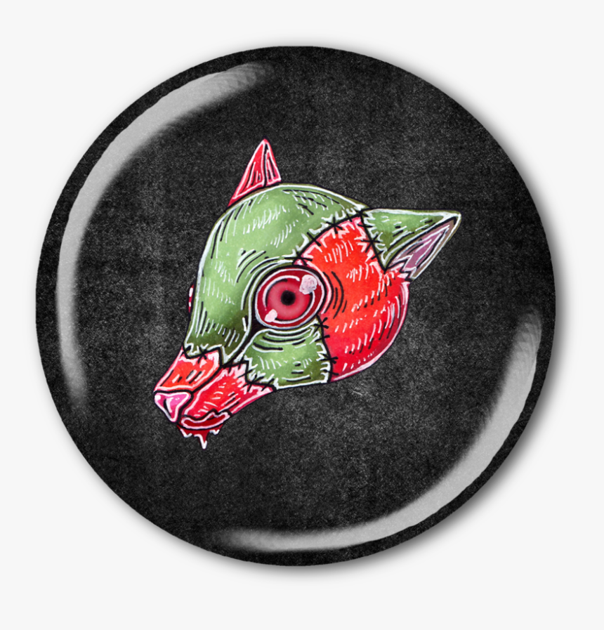 Mockzombiedogbutton, HD Png Download, Free Download