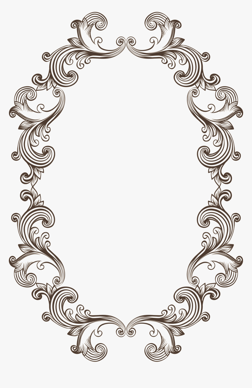 Lace Clipart Mehandi Design - Ghirigori Cornici Png, Transparent Png, Free Download