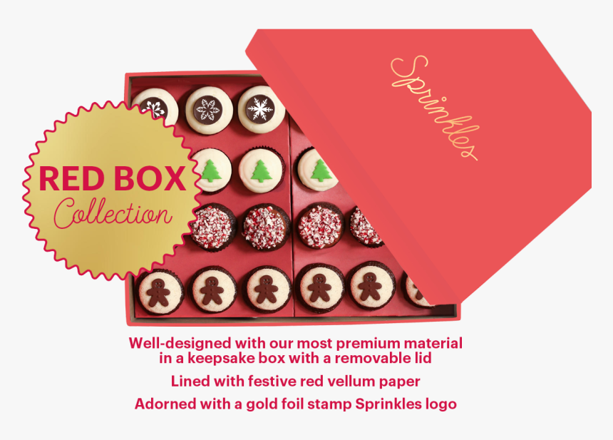 24-count Holiday Mini Cupcakes Featured In Sprinkles - Sprinkles Holiday Mini Cupcake, HD Png Download, Free Download