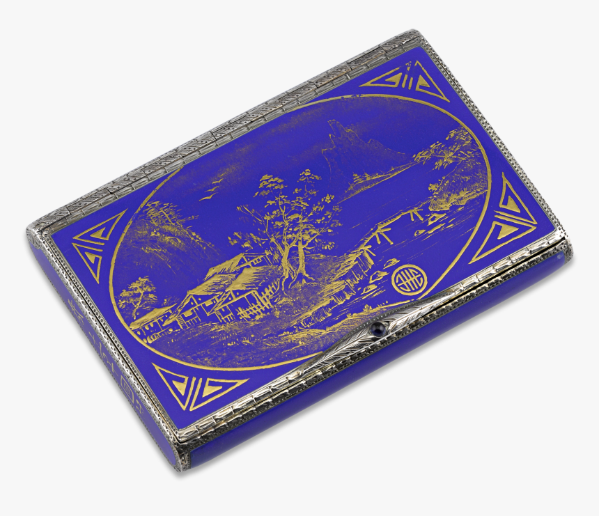 Continental Silver And Blue Enamel Snuffbox - Emblem, HD Png Download, Free Download