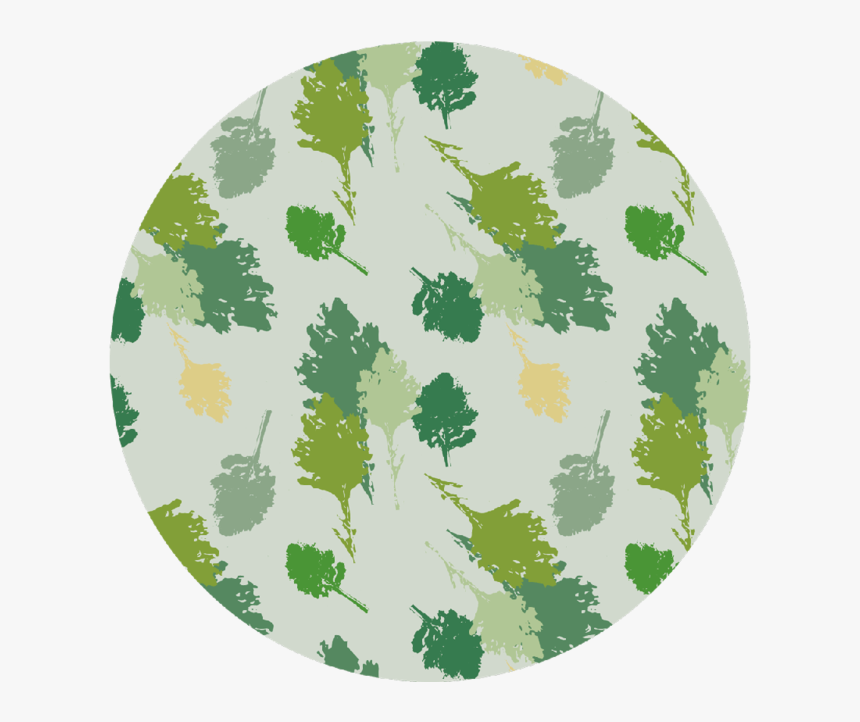 Leaves Pattern Round Coaster "
 Class= - Circle, HD Png Download, Free Download