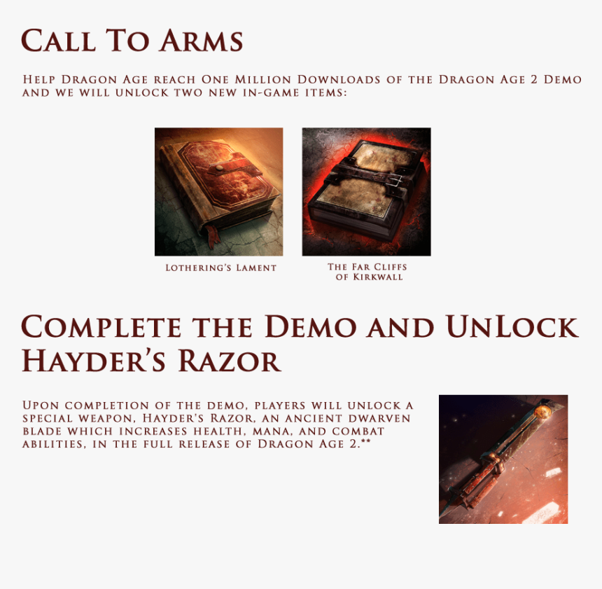 Dragon Age - Dragon Age 2 Hayder's Razor, HD Png Download, Free Download