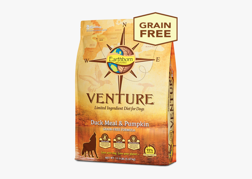 Duck Meal & Pumpkin Bag - Earthborn Holistic Dog Food Venture, HD Png Download, Free Download