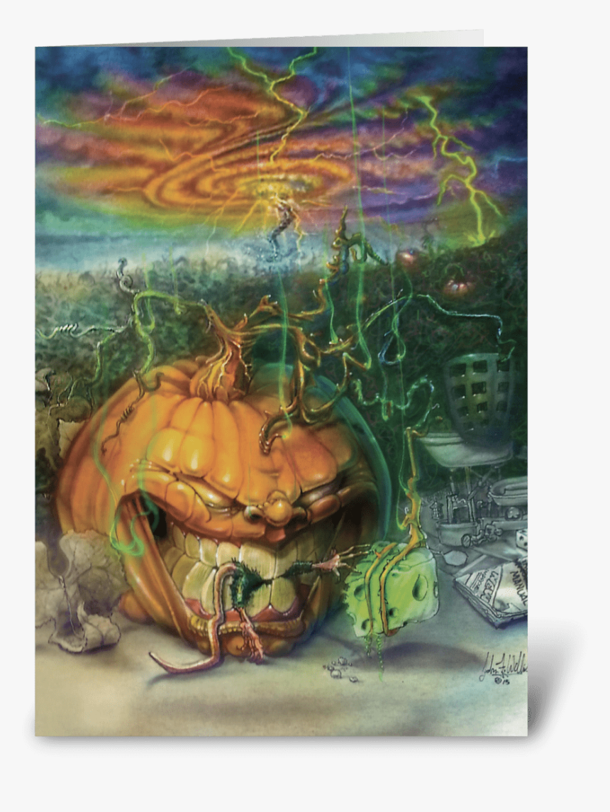 Munchkin Pumpkin Greeting Card - Visual Arts, HD Png Download, Free Download
