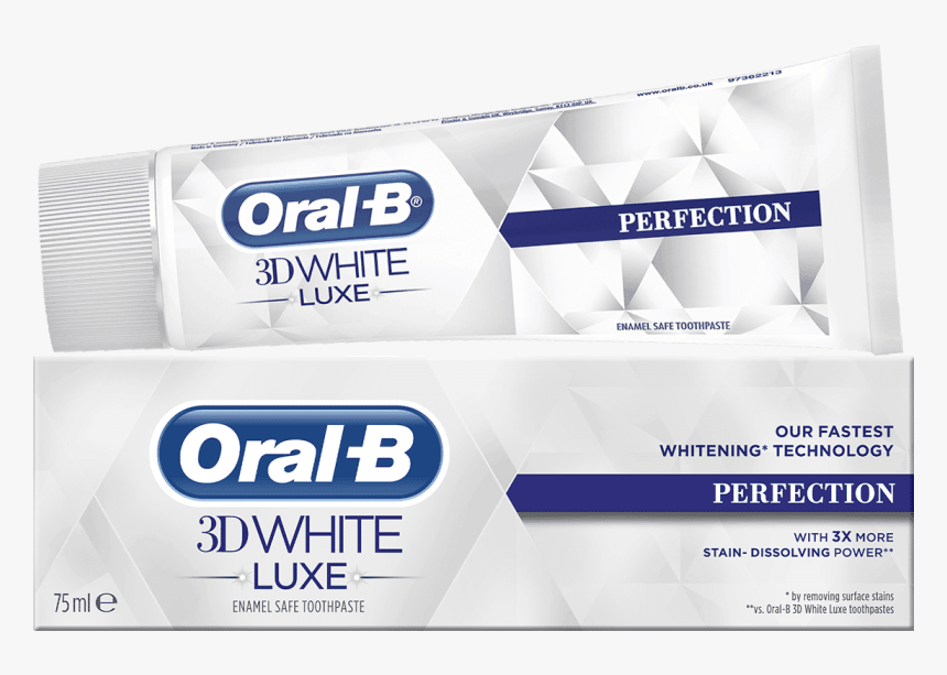 Oral-b 3d White Luxe Perfection Toothpaste - Oral B Pro Whitening, HD Png Download, Free Download