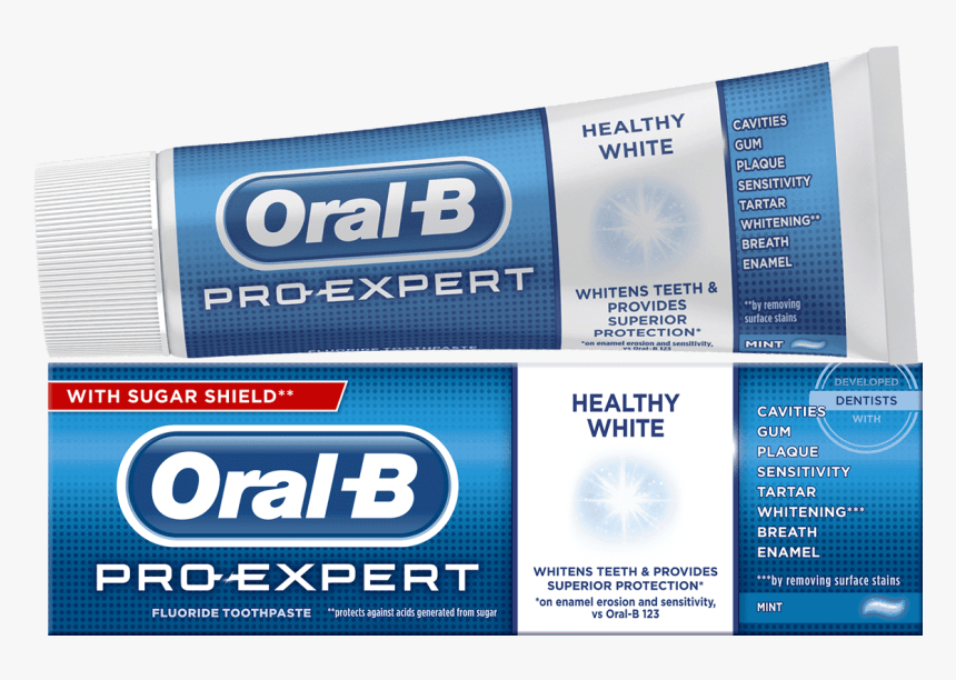 Oral B Pro Expert Healthy White Toothpaste - Oral B, HD Png Download, Free Download