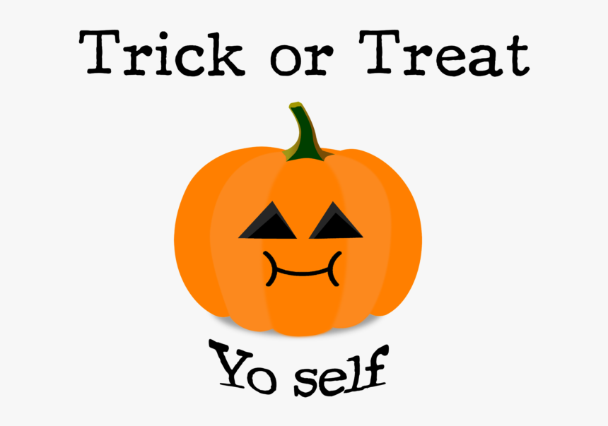 Trick Or Treat Yo Self Copyrighted Image - Jack-o'-lantern, HD Png Download, Free Download