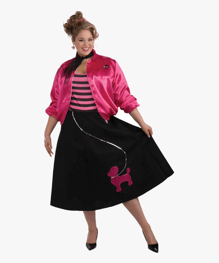 1950s Poodle Skirt Clothing Sizes Costume - Plus Size Costume For Moms, HD Png Download, Free Download