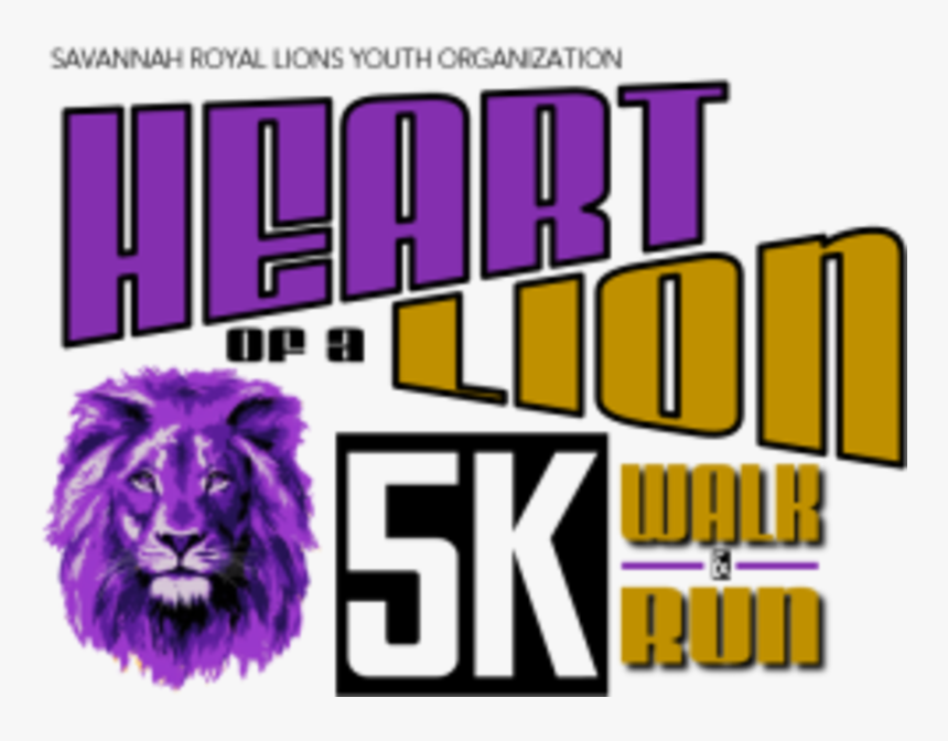 Heart Of A Lion 5k Walk & Run - Masai Lion, HD Png Download, Free Download