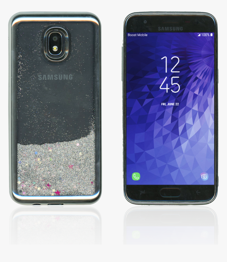 Samsung Galaxy J3 Mm Electroplated Water Glitter Case, HD Png Download, Free Download