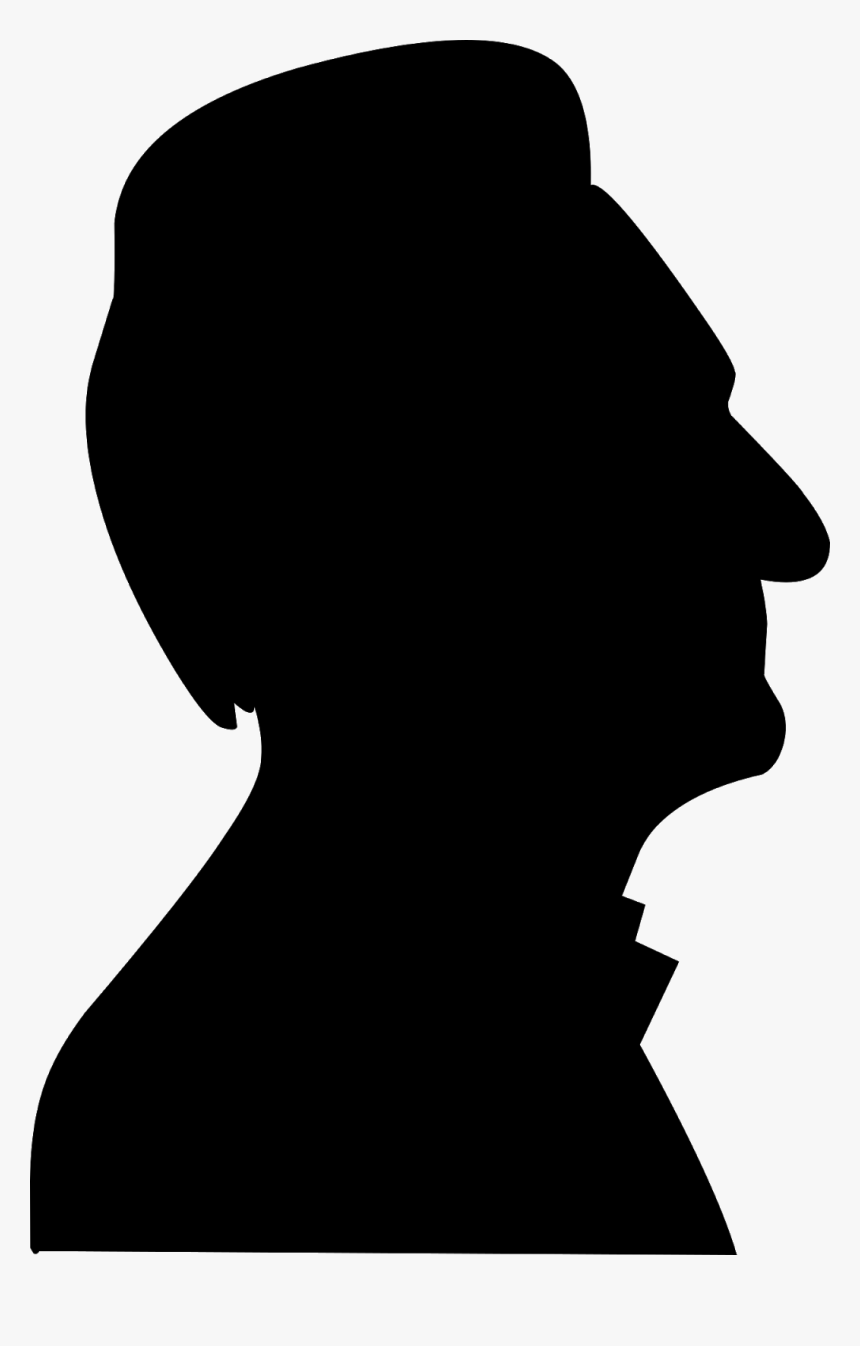 Elder, Face, Silhouette, Male, Man, Adult, Age, Alone, - Old Man Face Silhouette, HD Png Download, Free Download