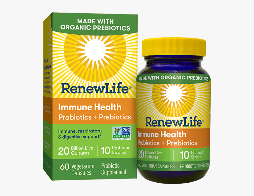 Renew Life Optimal Energy Probiotics + Prebiotics, HD Png Download, Free Download