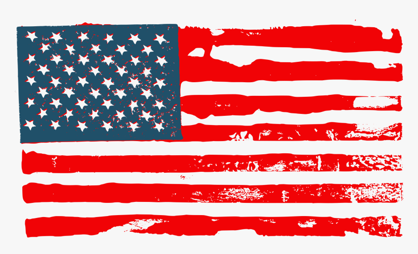 Grunge American Flag 4 - Solberg–hunterdon Airport, HD Png Download, Free Download