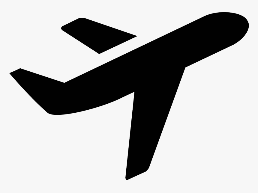 Airplane Clipart Black And White Icon - Transparent Background Aircraft Icon, HD Png Download, Free Download